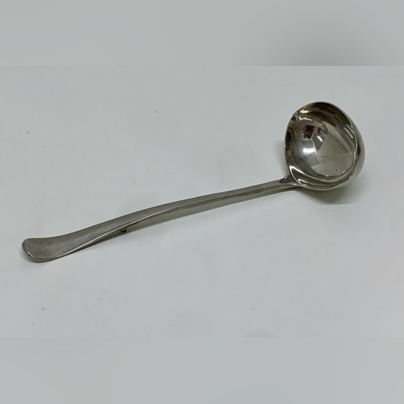 Vintage Raimond Large Raised Rattail Hook Stand Silver Plated Punch Soup Ladle - Picture 10 of 16